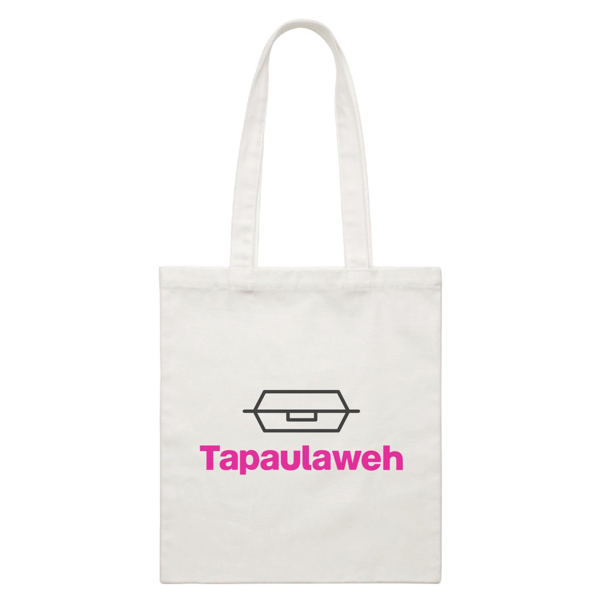 Slang Statement Tapaulaweh Accessories White Canvas Bag