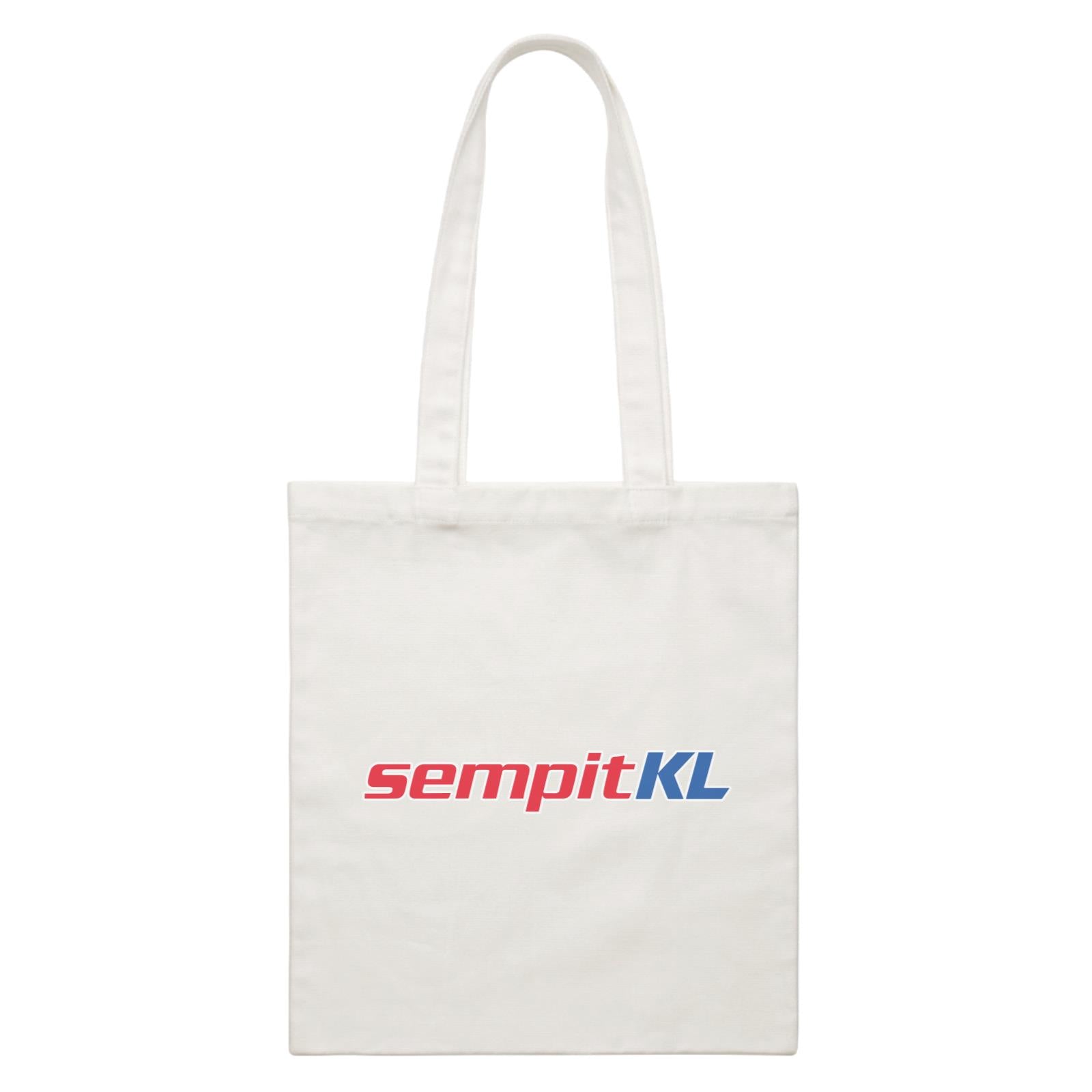 Slang Statement Sempitkl Accessories White Canvas Bag