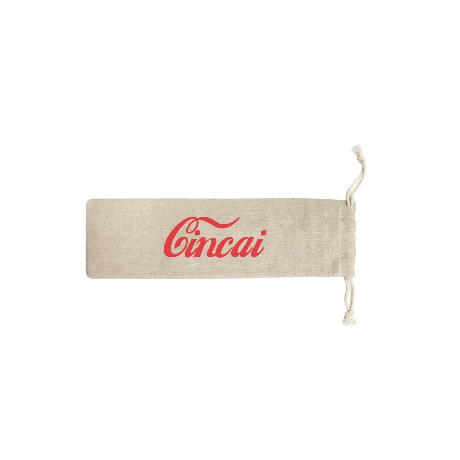 Slang Statement Cincai Cola SB Straw Pouch (No Straws included)