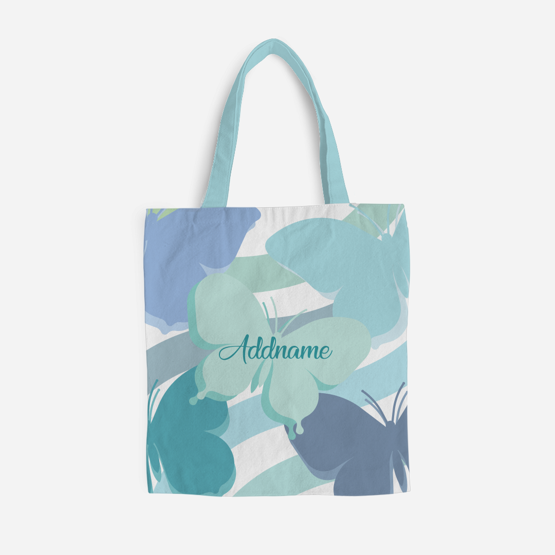 Butterfly Series Full Print Tote Bag - Blue
