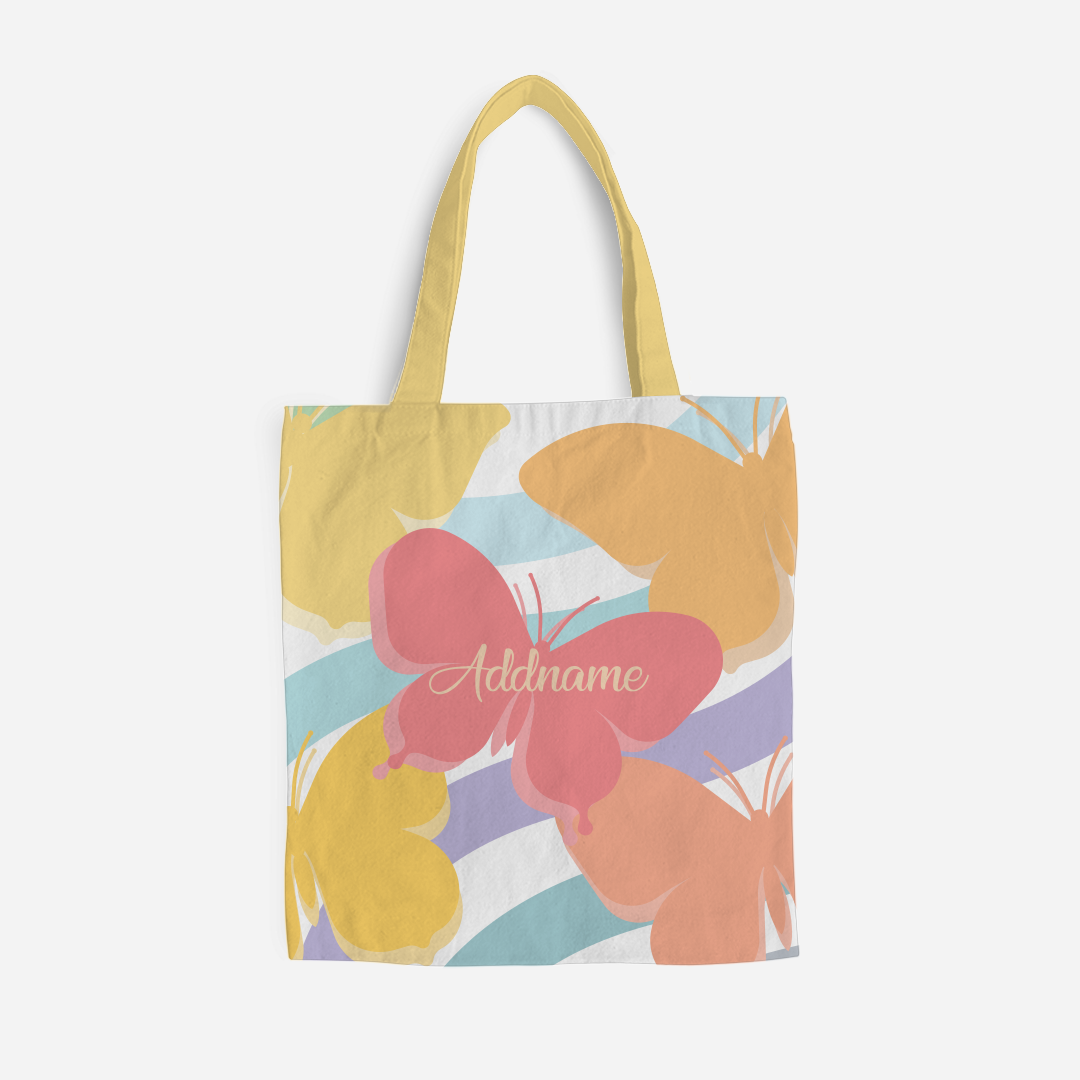 Butterfly Series Full Print Tote Bag - Yellow