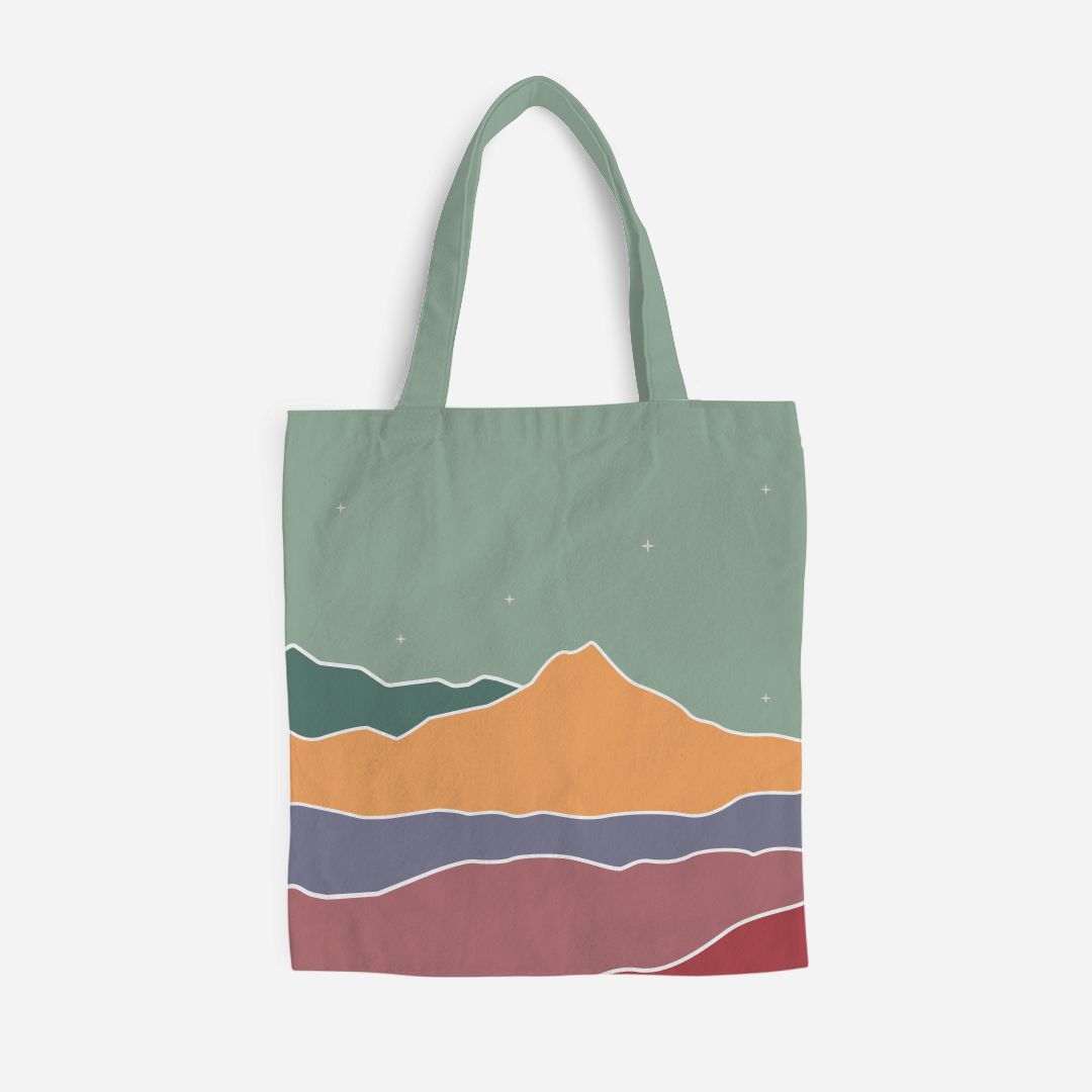 Kaira Series Full Print Tote Bag - Akhdar