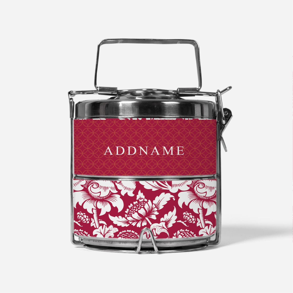 Limitless Opportunity Series - Red Half Lining Lunch Bag and Two Tier Tiffin Carrier