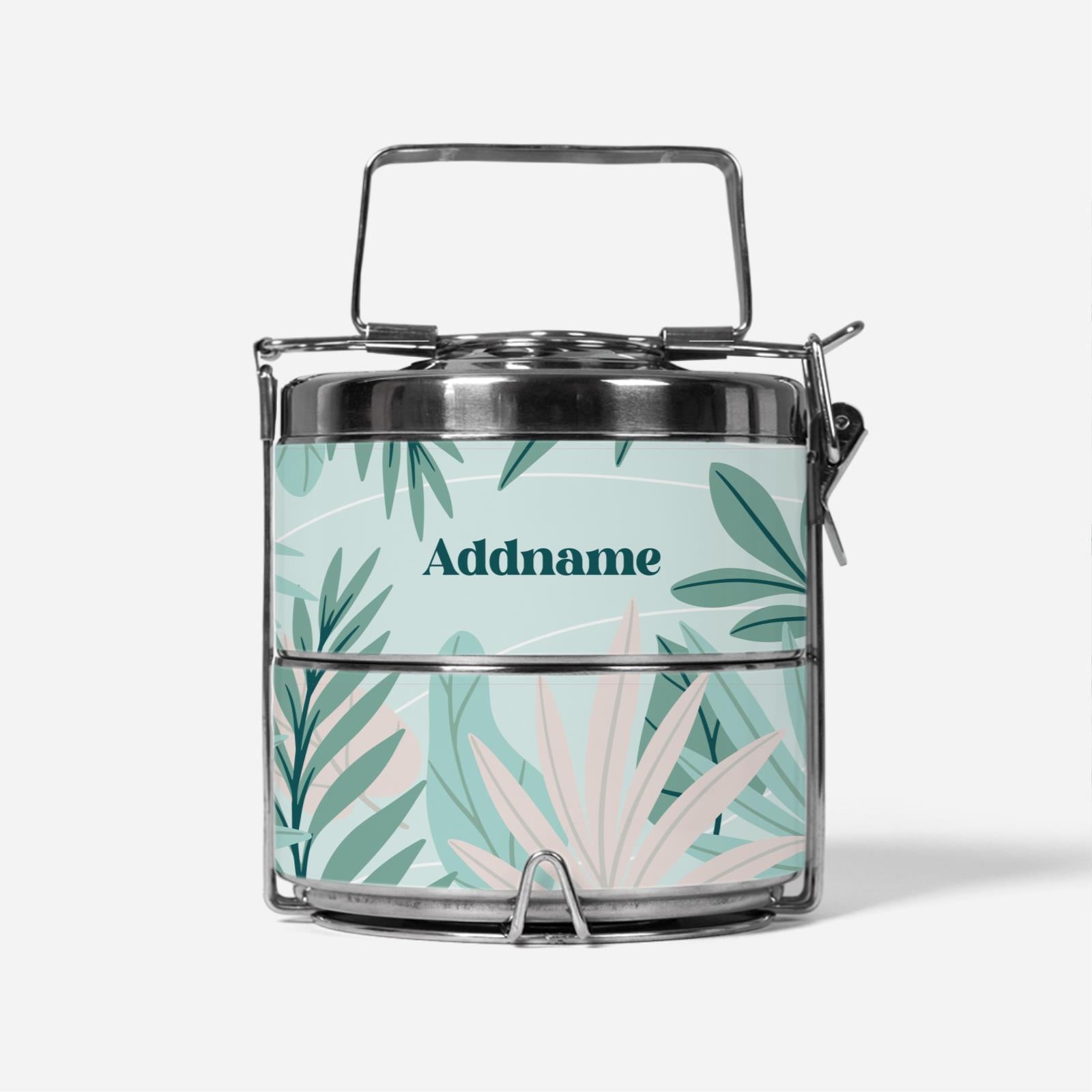 Suasana Series - Ash Green - Two-Tier Tiffin Carrier