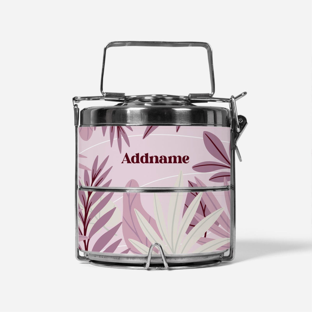 Suasana Series - Ash Pink - Two-Tier Tiffin Carrier