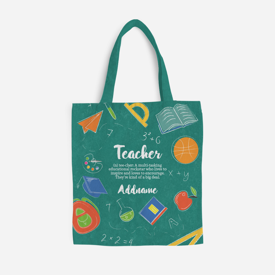 Teacher Quotes 2 Teacher Noun Full Print Tote Bag