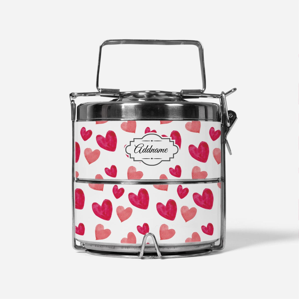 Lovely Pattern Two Tier Tiffin Carrier