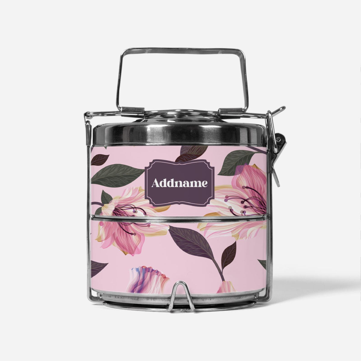 Classic Kesuma - Romantic Pink - Two-Tier Tiffin Carrier
