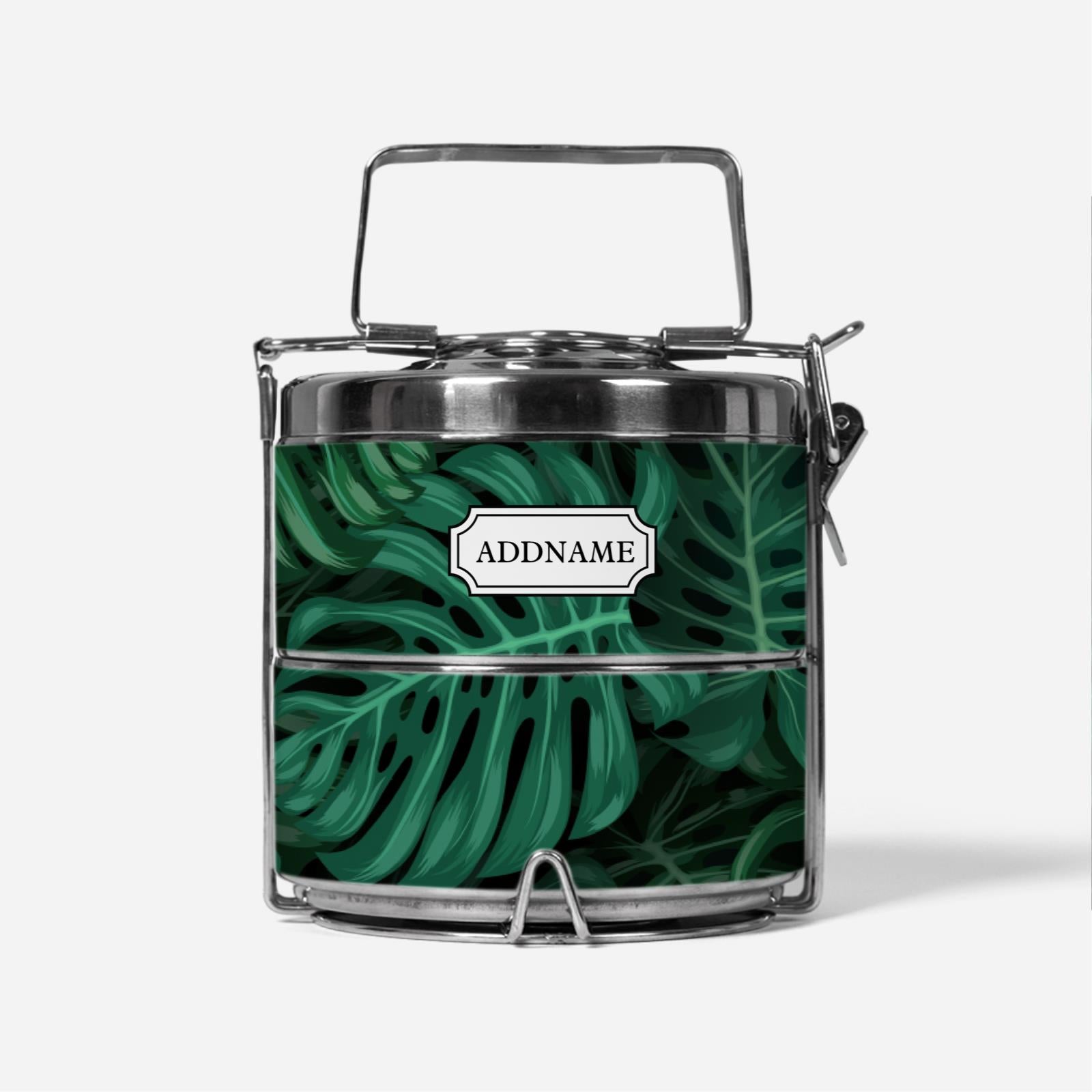 Monstera Two-Tier Tiffin Carrier