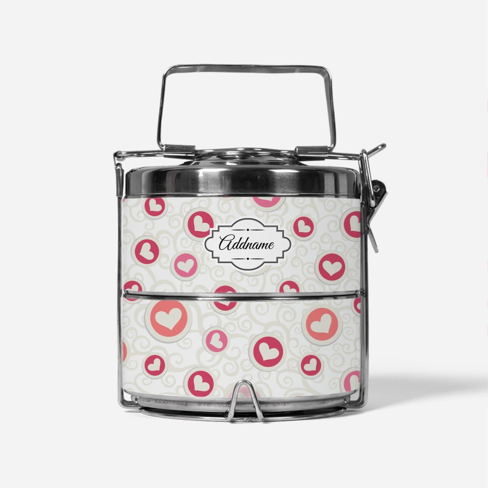 Flying Hearts Two Tier Tiffin Carrier