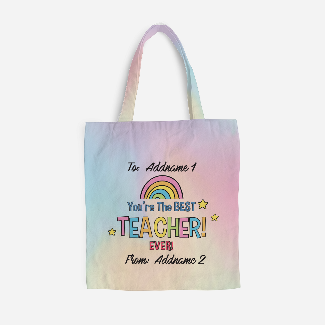 Doodle Series - You'Re The Best Teacher Ever  Full Print Tote Bag