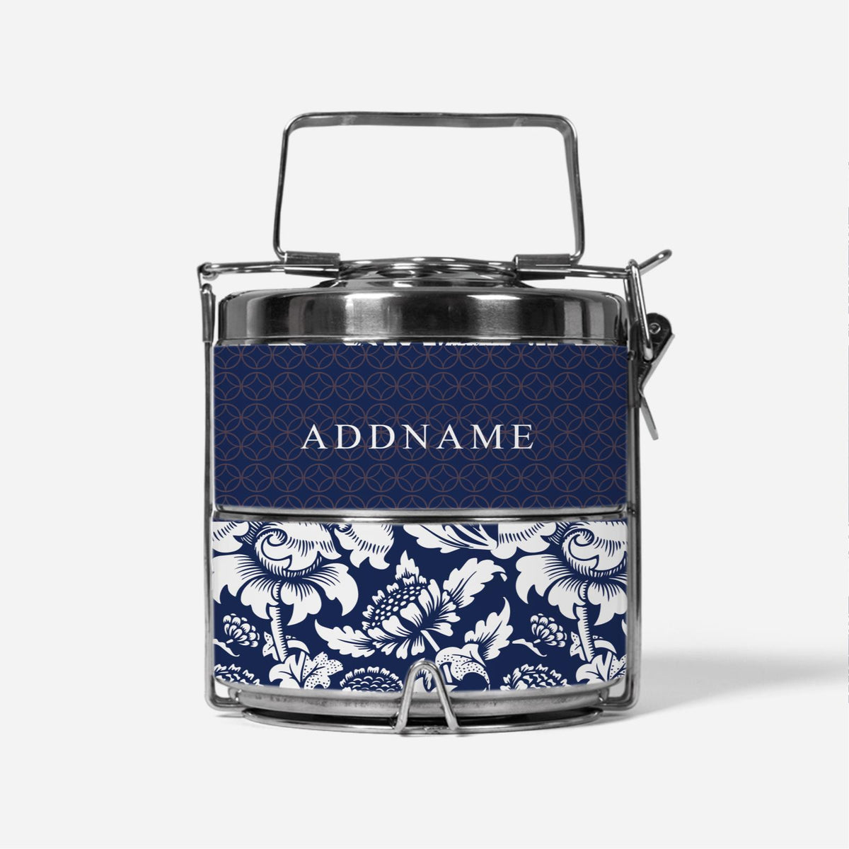 Limitless Opportunity Series - Blue Half Lining Lunch Bag and Two Tier Tiffin Carrier