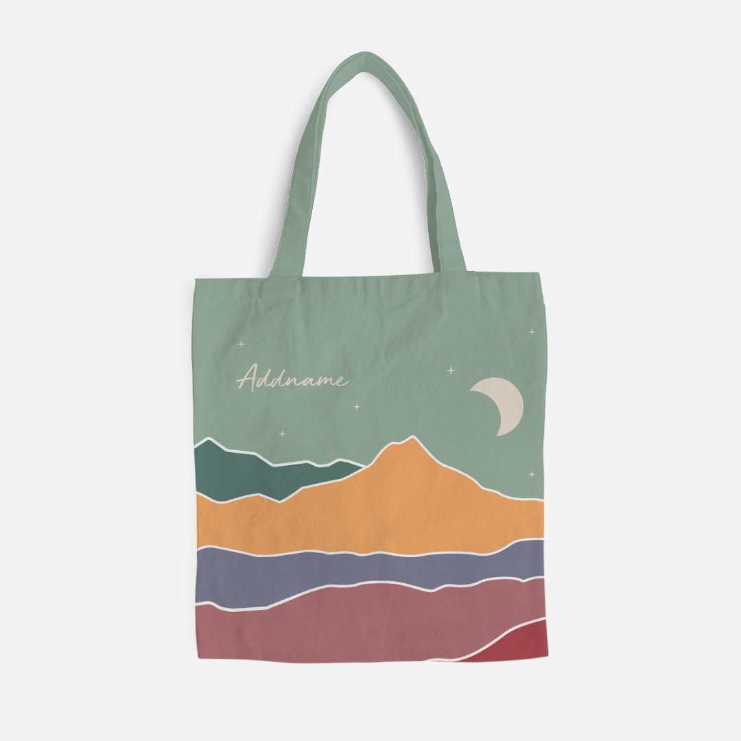 Kaira Series Full Print Tote Bag - Akhdar