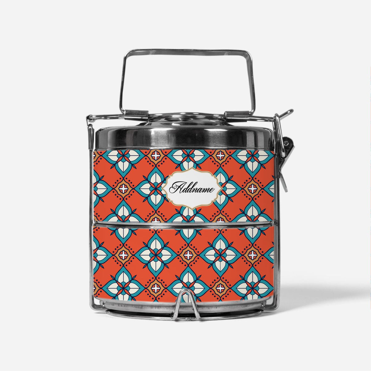 Chromatic  Russet Red Two Tier Tiffin Carrier