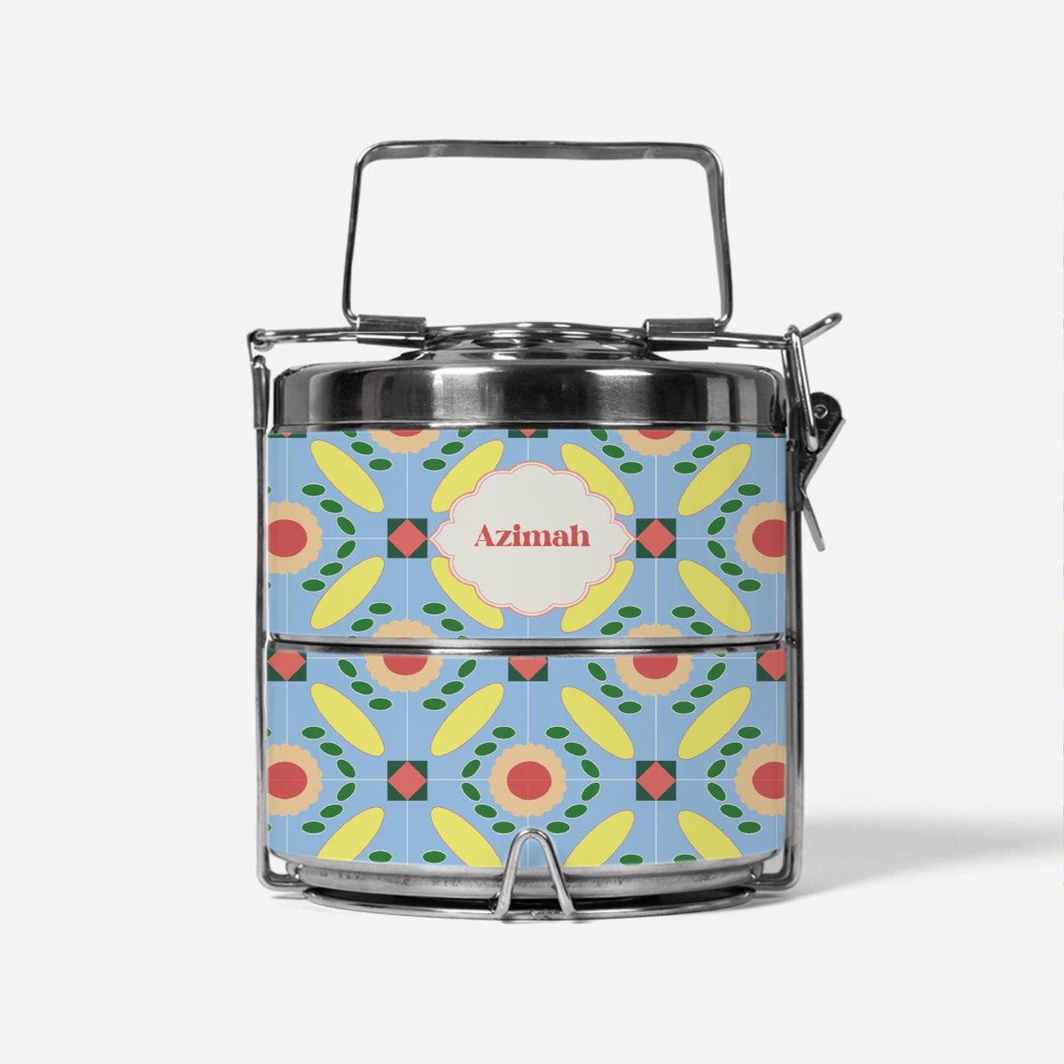 Juadah Series Two Tier Tiffin Carrier - Tart Nenas
