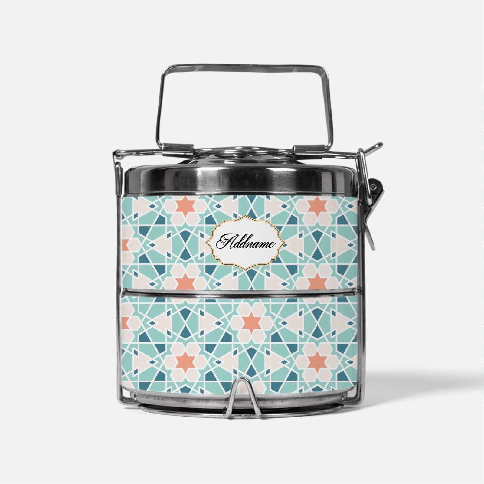 Moroccan Cerulean Two Tier Tiffin Carrier