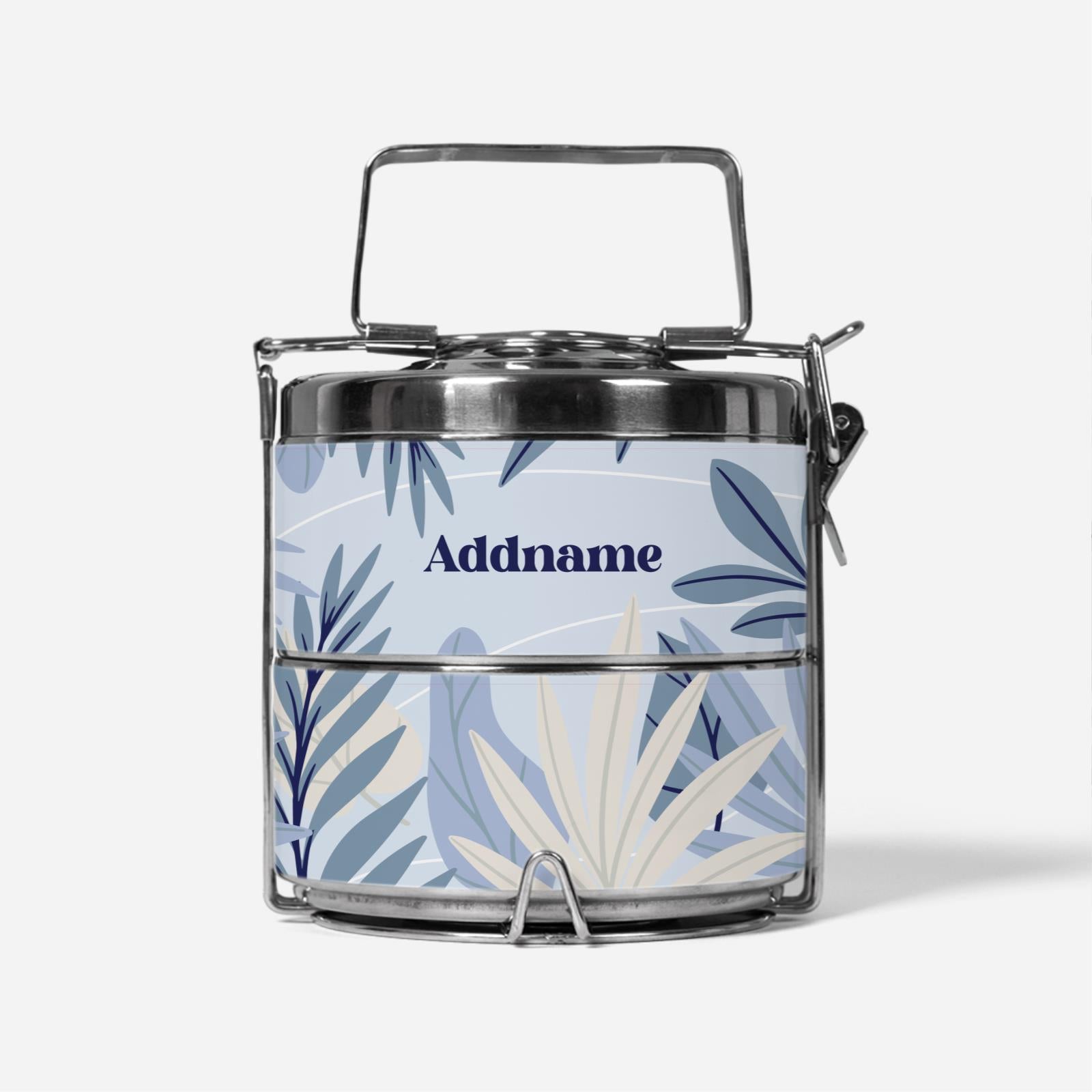 Suasana Series - Ash Blue - Two-Tier Tiffin Carrier