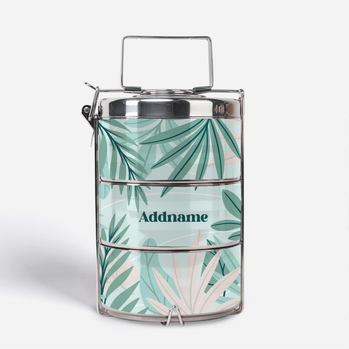 Suasana Series - Ash Green - Three-Tier Tiffin Carrier