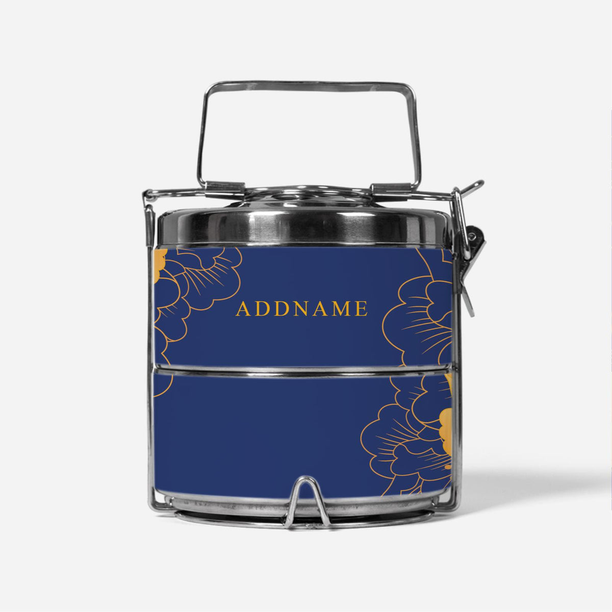 Unbounded Happiness Series - Blue Half Lining Lunch Bag and Two Tier Tiffin Carrier