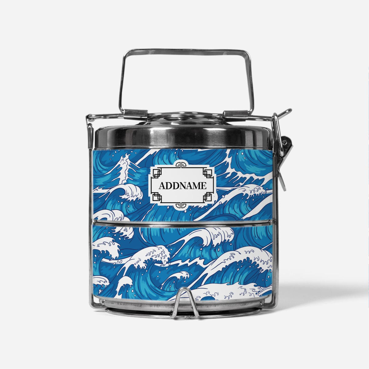 Blue Sea Wave Two-Tier Tiffin Carrier