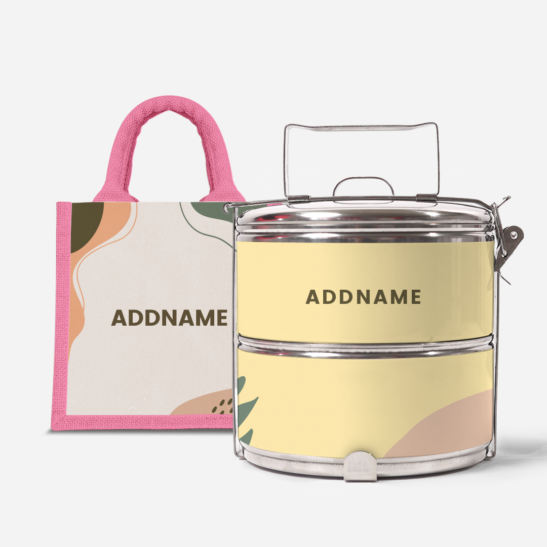 Charlotte Series - Tangerine Two-Tier Tiffin Carrier