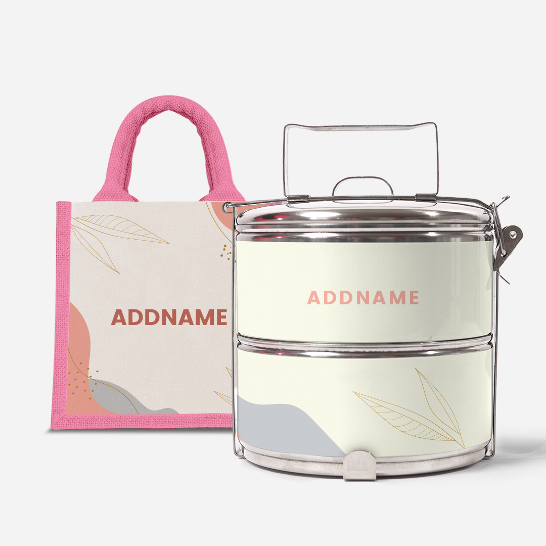 Charlotte Series - Marshmallow Two-Tier Tiffin Carrier