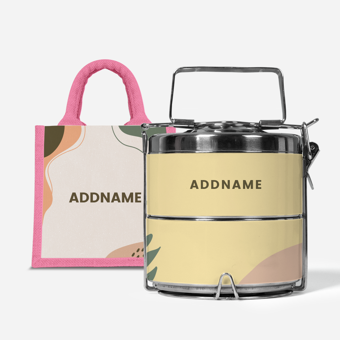 Charlotte Series - Tangerine Two-Tier Tiffin Carrier