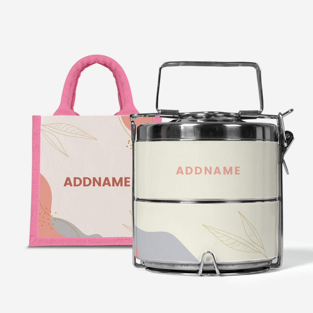 Charlotte Series - Marshmallow Two-Tier Tiffin Carrier