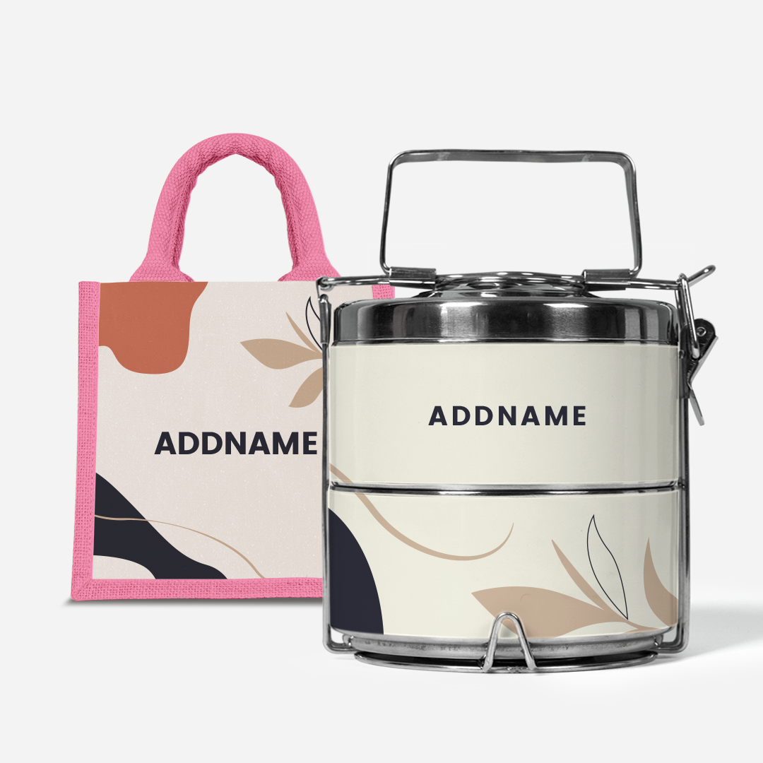 Charlotte Series - Calico Two-Tier Tiffin Carrier