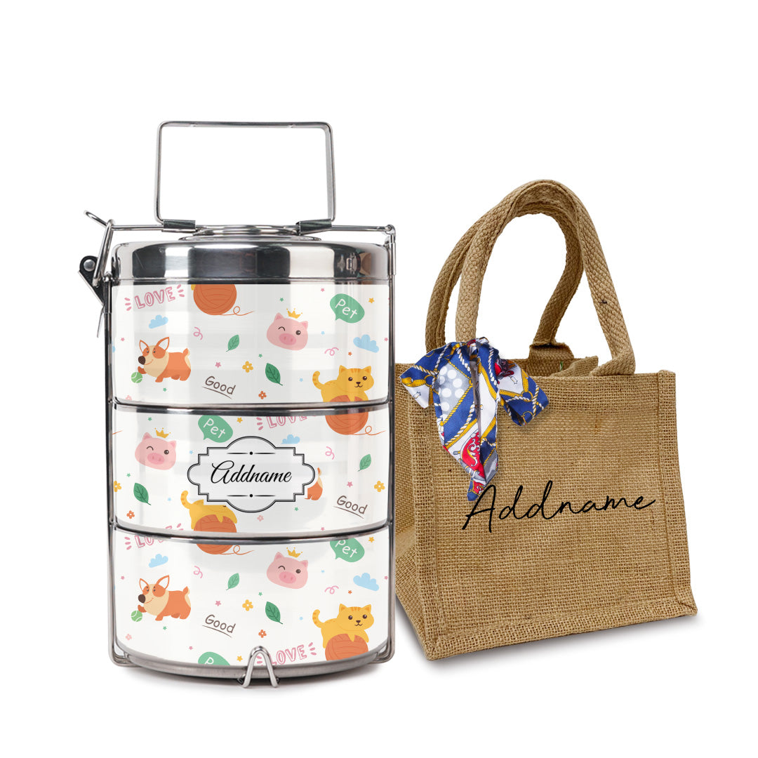 Cat And Friends Tiffin Carrier