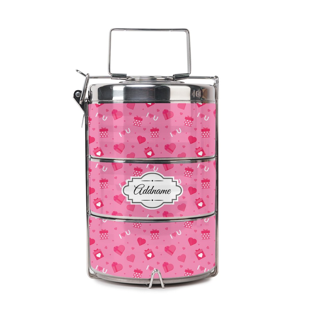 Pink Love Gift Tiffin Carrier