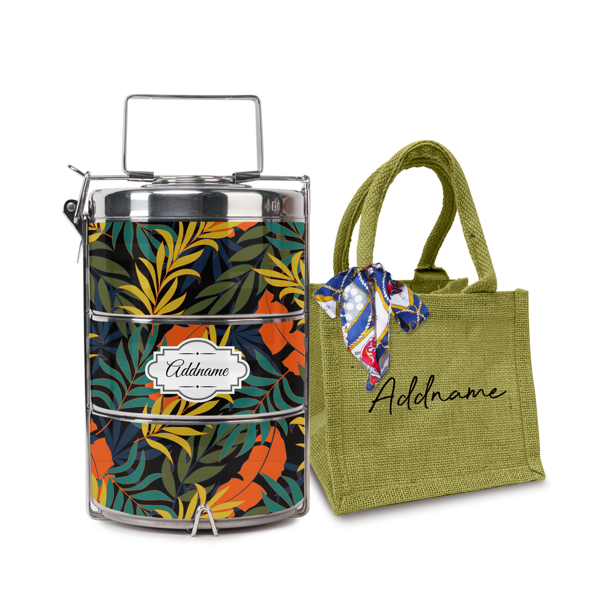 Colourful Leaves Tiffin Carrier