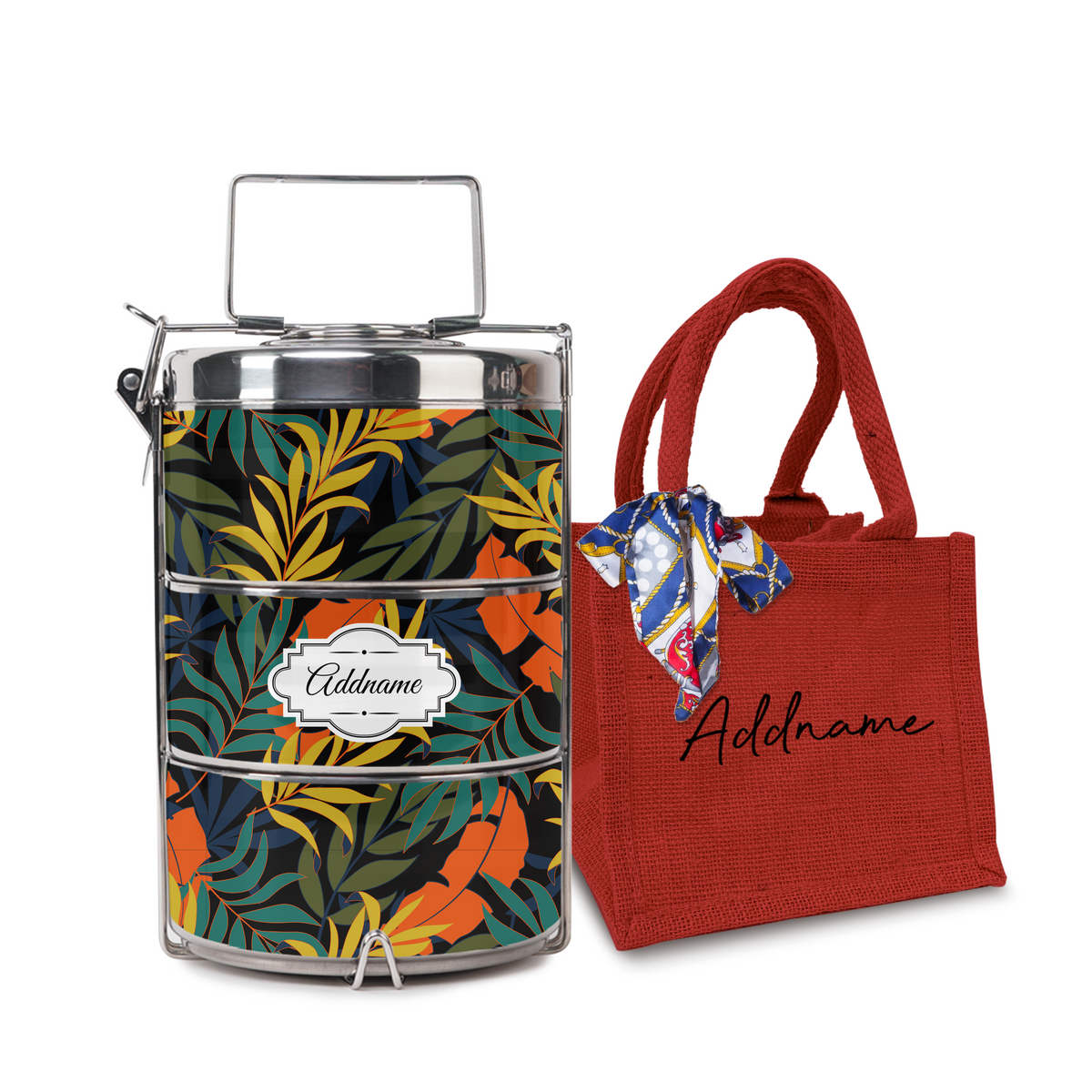 Colourful Leaves Tiffin Carrier