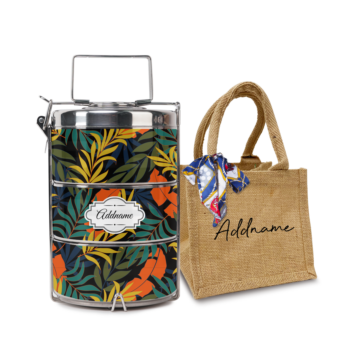 Colourful Leaves Tiffin Carrier