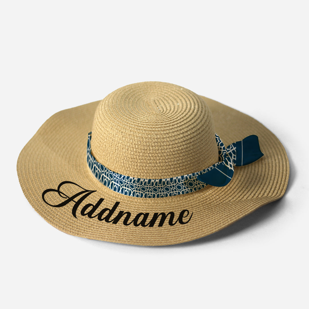 Kids/Adult Straw Hat - Annas Series Prussian Blue Twilly