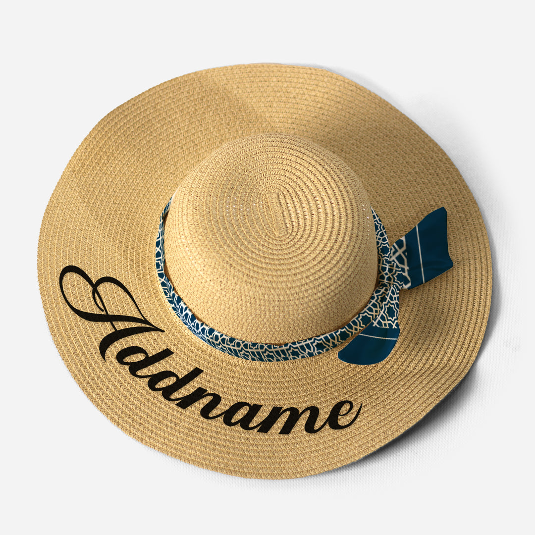 Kids/Adult Straw Hat - Annas Series Prussian Blue Twilly