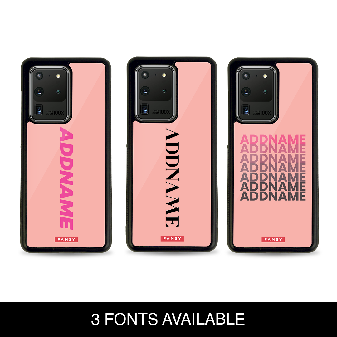 Your Name Series - Peach Cocktail Samsung Case