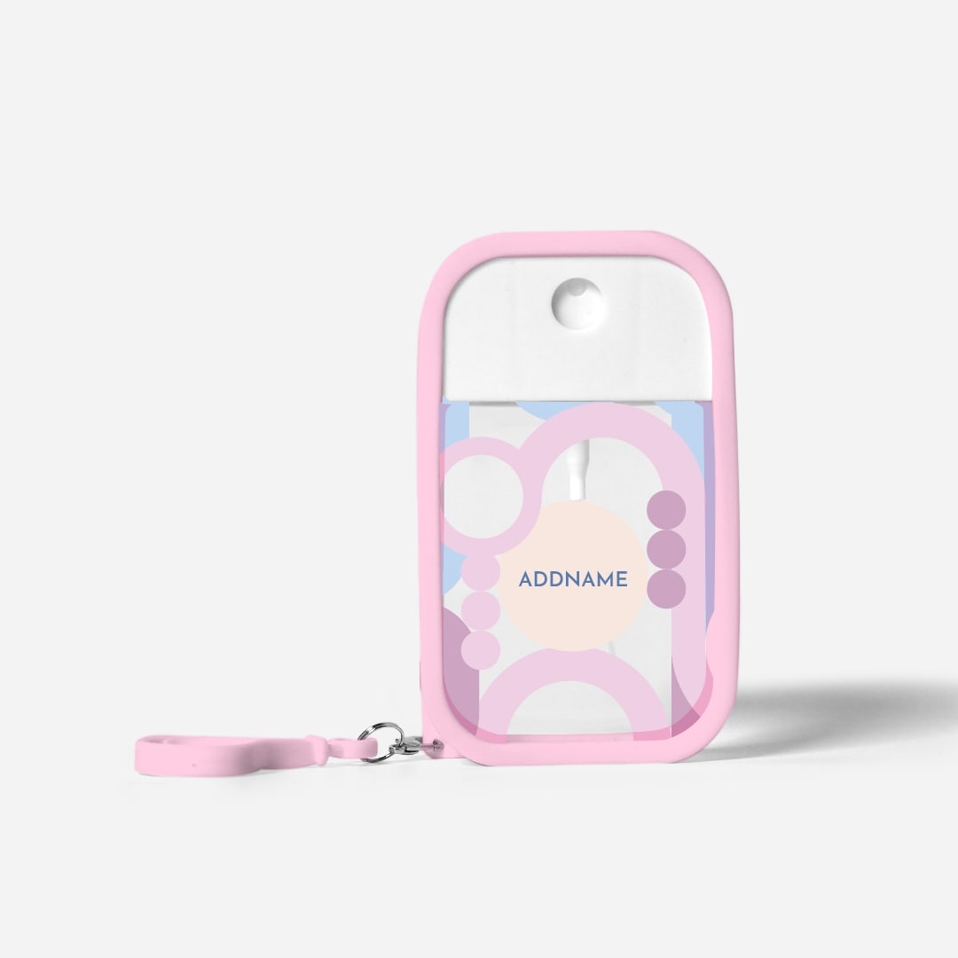 Ryn Series Refillable Hand Sanitizer with Personalisation - Bandung Light Pink