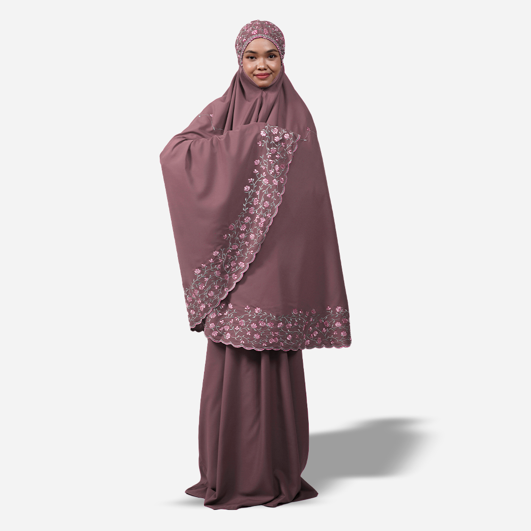 Dang Anum Series - Ancient Dusty Pink Telekung