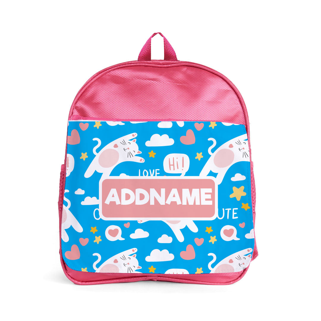 Cute Cat Pink Kiddies Bag