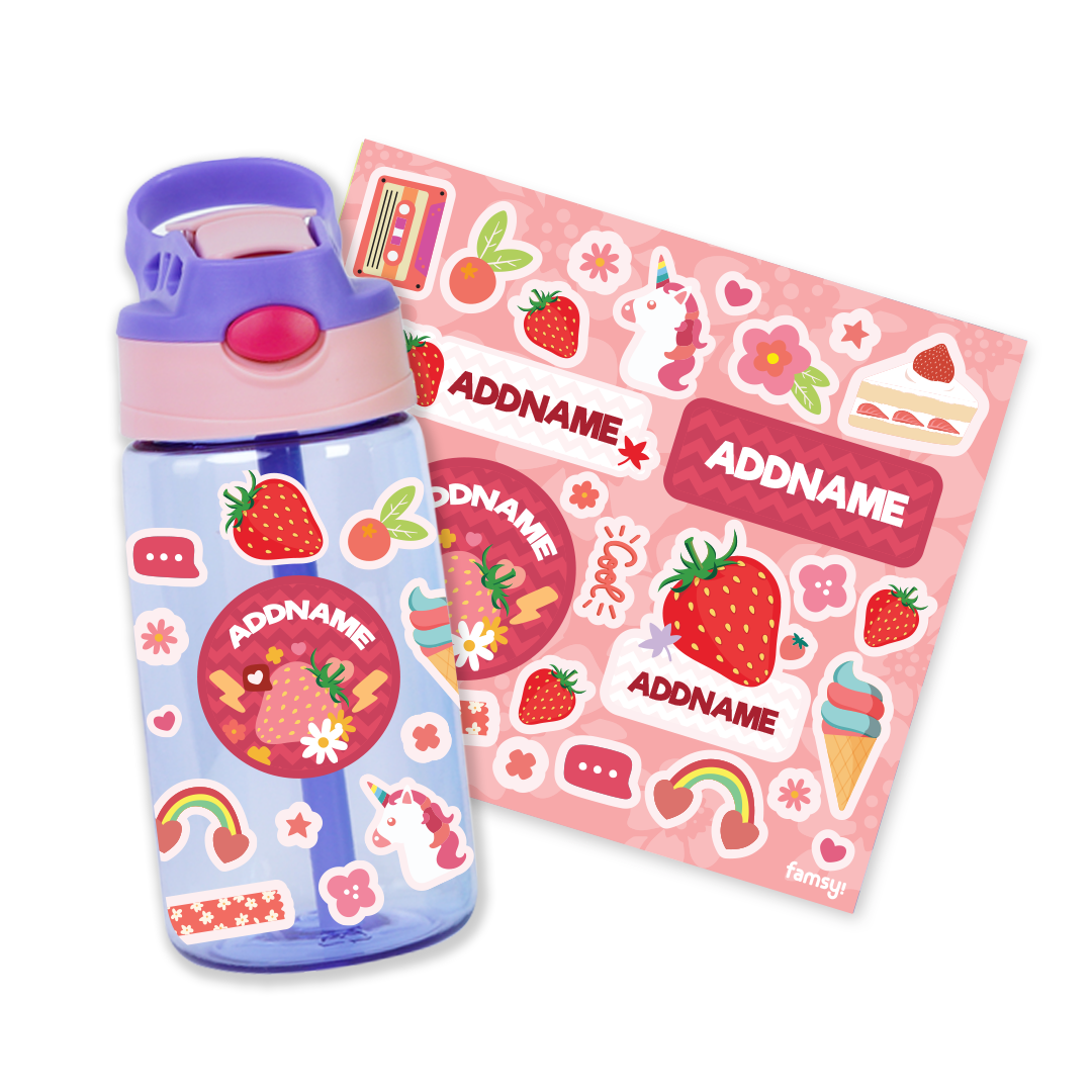 Yummy Strawberry Purple Kiddies Bottle