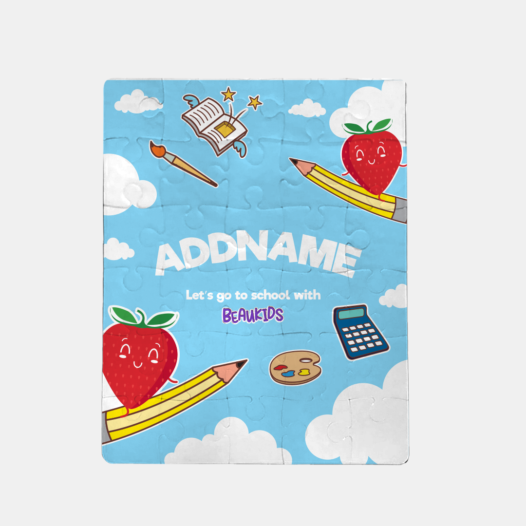 Beaukids Cute Puzzle (30pcs) with Personalisation - Strawberry