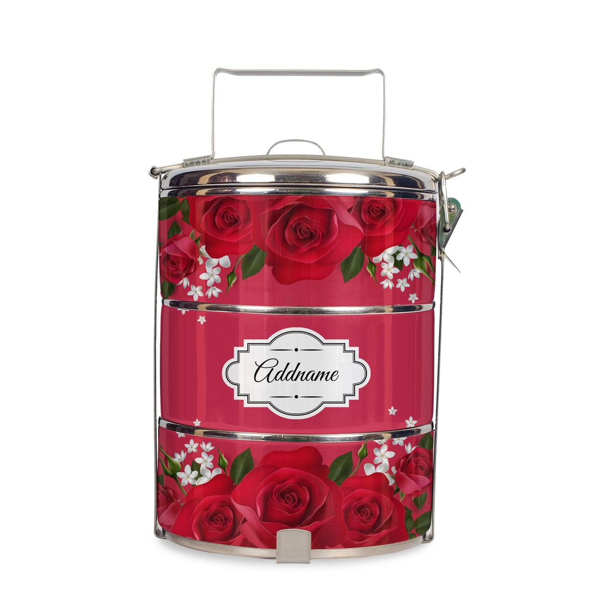 Full Red Rose Tiffin Carrier