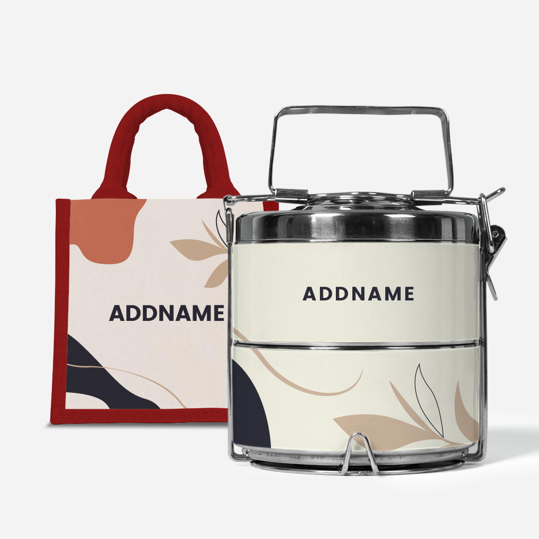 Charlotte Series - Calico Two-Tier Tiffin Carrier