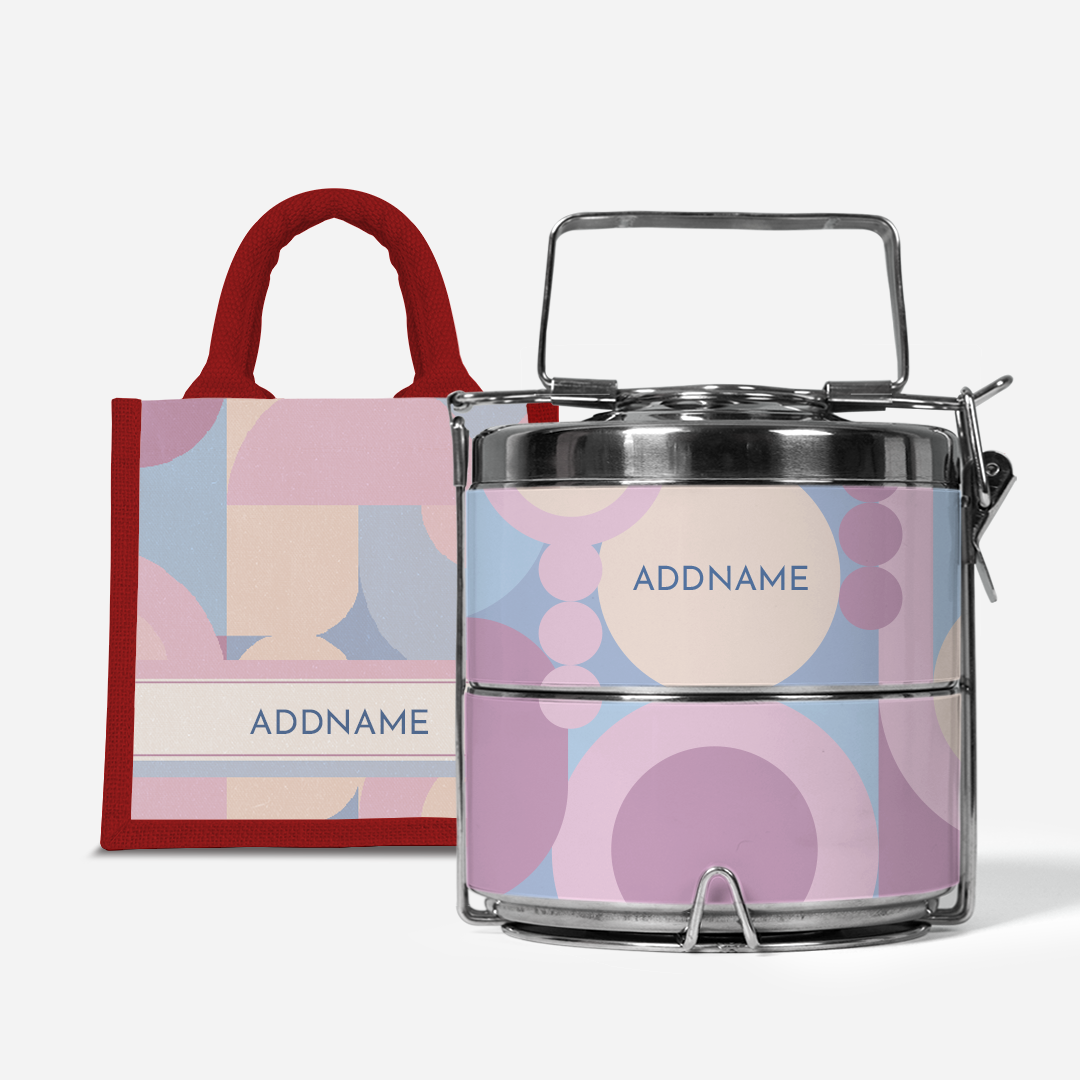 Ryn Series - Bandung  - Lunch Tote Bag with Two-Tier Tiffin Carrier