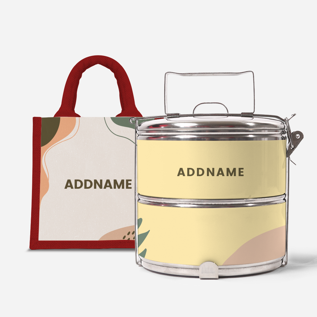 Charlotte Series - Tangerine Two-Tier Tiffin Carrier