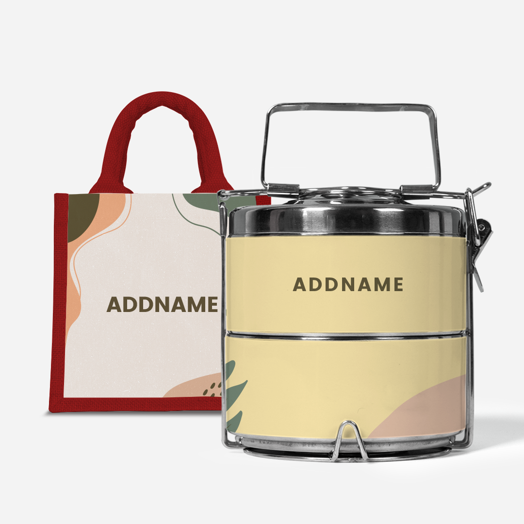 Charlotte Series - Tangerine Two-Tier Tiffin Carrier