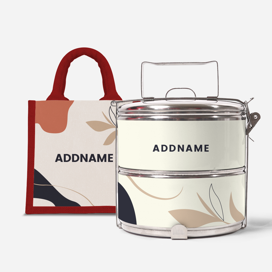 Charlotte Series - Calico Two-Tier Tiffin Carrier