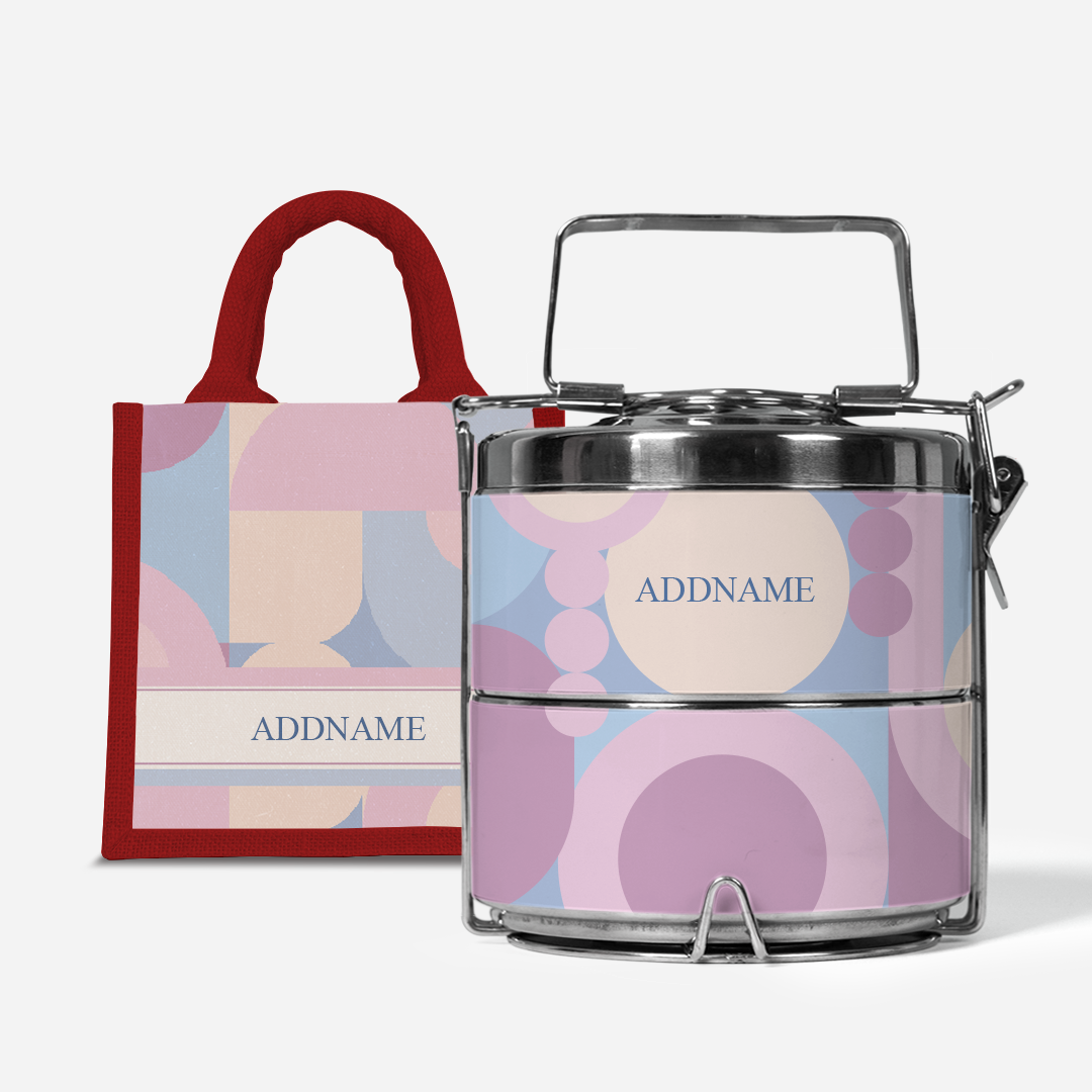 Ryn Series - Bandung  - Lunch Tote Bag with Two-Tier Tiffin Carrier