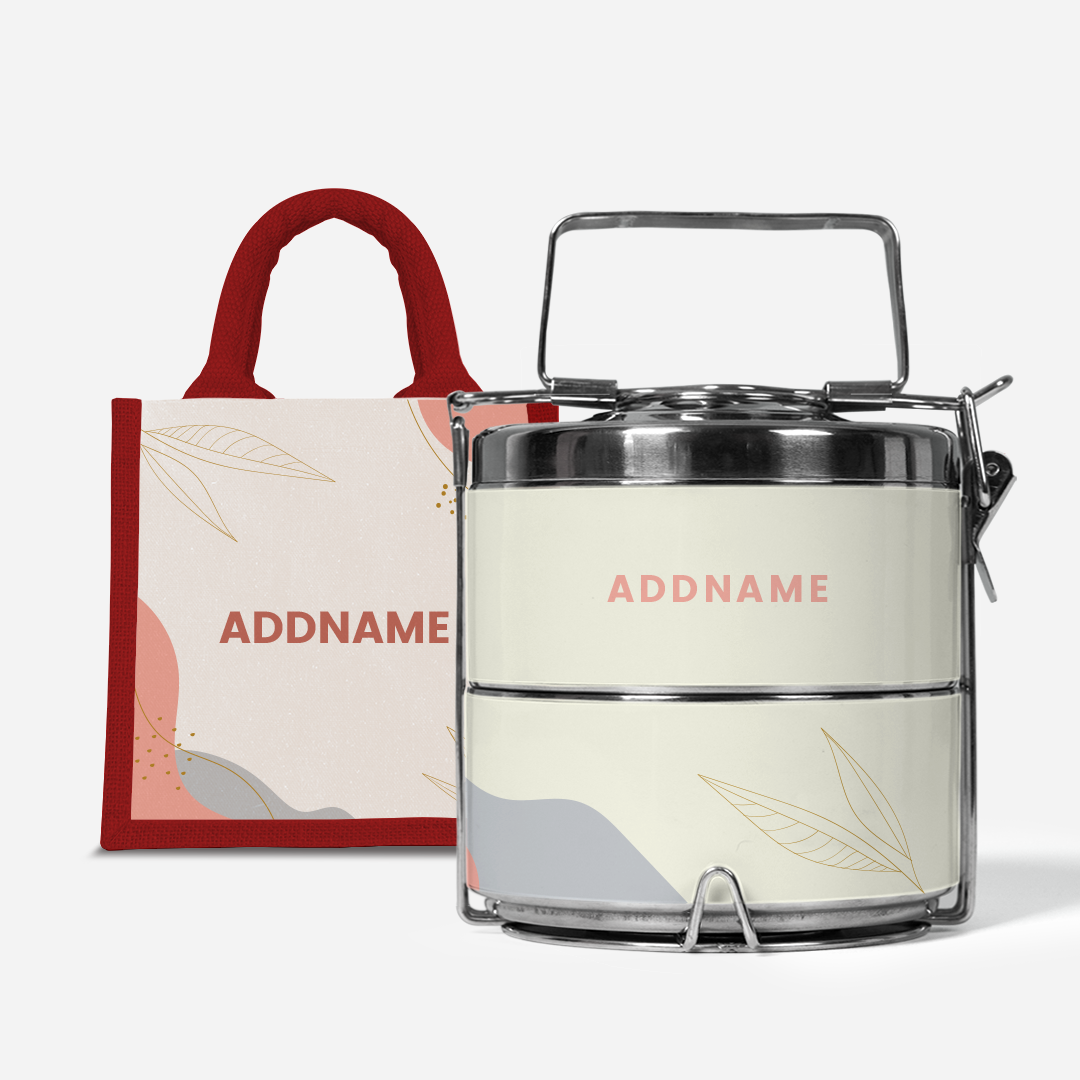 Charlotte Series - Marshmallow Two-Tier Tiffin Carrier